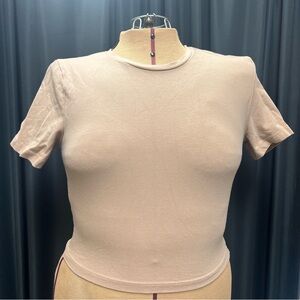 Zara Classic Nude Basic Women's Crop Top B
